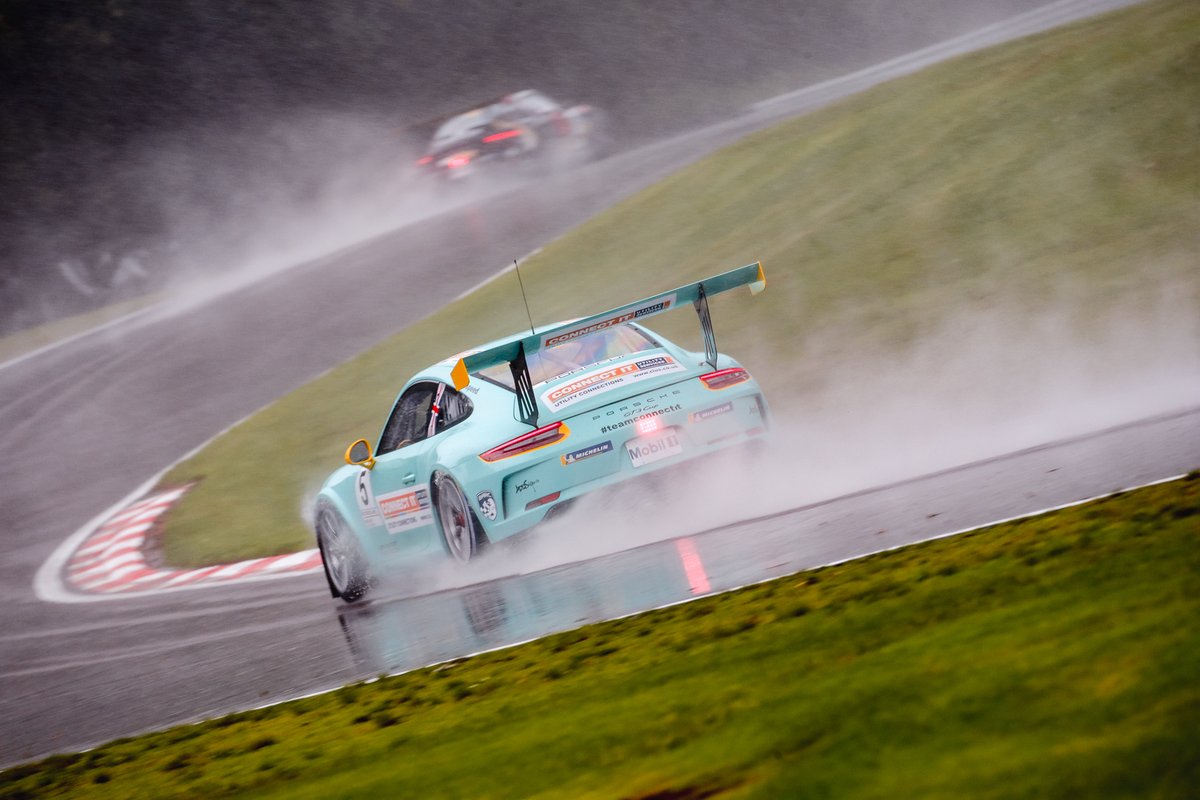 Reflecting on <a href="/PorscheRacesGB/">PorscheRacesGB</a> practice at <a href="/Oulton_Park/">Oulton Park</a>. 

Two good sessions with times well within the top 10 and with a lot more 🌧️🌧️ than any other race so far this season. With more rain forecast for the races, it's all good experience 💪

#TeamConnectIt // <a href="/Brookspeed/">Brookspeed</a>