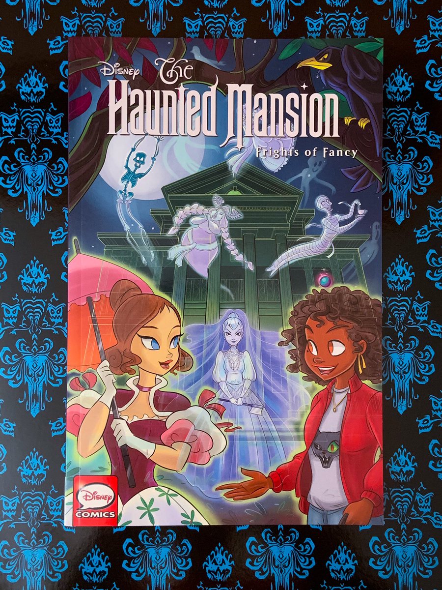 KatCressida's tweet photo. #FoolishMortals wherever you DWELL
#GhoulishDelight 🔮 I can’t wait to TELL!

NEW MANSION 🏛️ #DisneyCOMIC 
by the incredible @SinaGrace
with your FAV ✍️ #HappyHaunts
ALL GIVING CHASE!

RAP on a TABLE,
bang that TAMBOURINE-
and GET #TheHauntedMansion COMIC for 🎃 #DisneyHalloween! https://t.co/RaanH2lJDq
