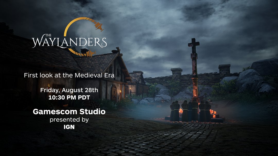 WaylandersRPG's tweet photo. We're excited to give the world a first glimpse of the Medieval Era of The Waylanders!
Tune in 10:30pm PDT on August 28th for a world premiere.
Save the day! ๐๐๐
#GamescomStudio by @IGN https://t.co/5BrvHc1W4r