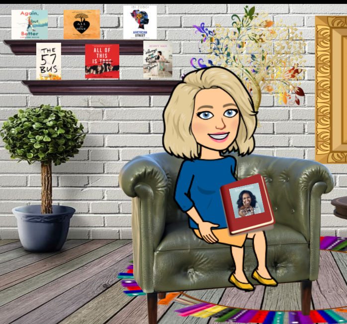 Have you seen all the fun Bitmoji Libraries - this is a screenshot of the virtual library for @belaire_high School - Librarian April Benoit Mellad made sure she had her top picks linked to our @MackinVIA ebooks/audiobooks!