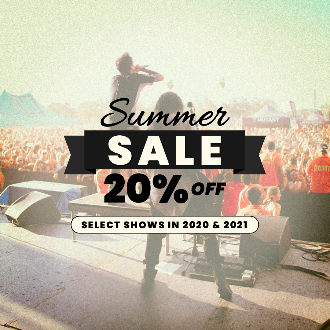 Don't miss the ☀️BIG SUMMER SALE!☀️ Get up to 20% off on select shows in 2020 &amp; 2021! Use the code 'MRGSUMMERSALE' for a limited time only! ⁠⛱ 
bit.ly/2Wvdd86