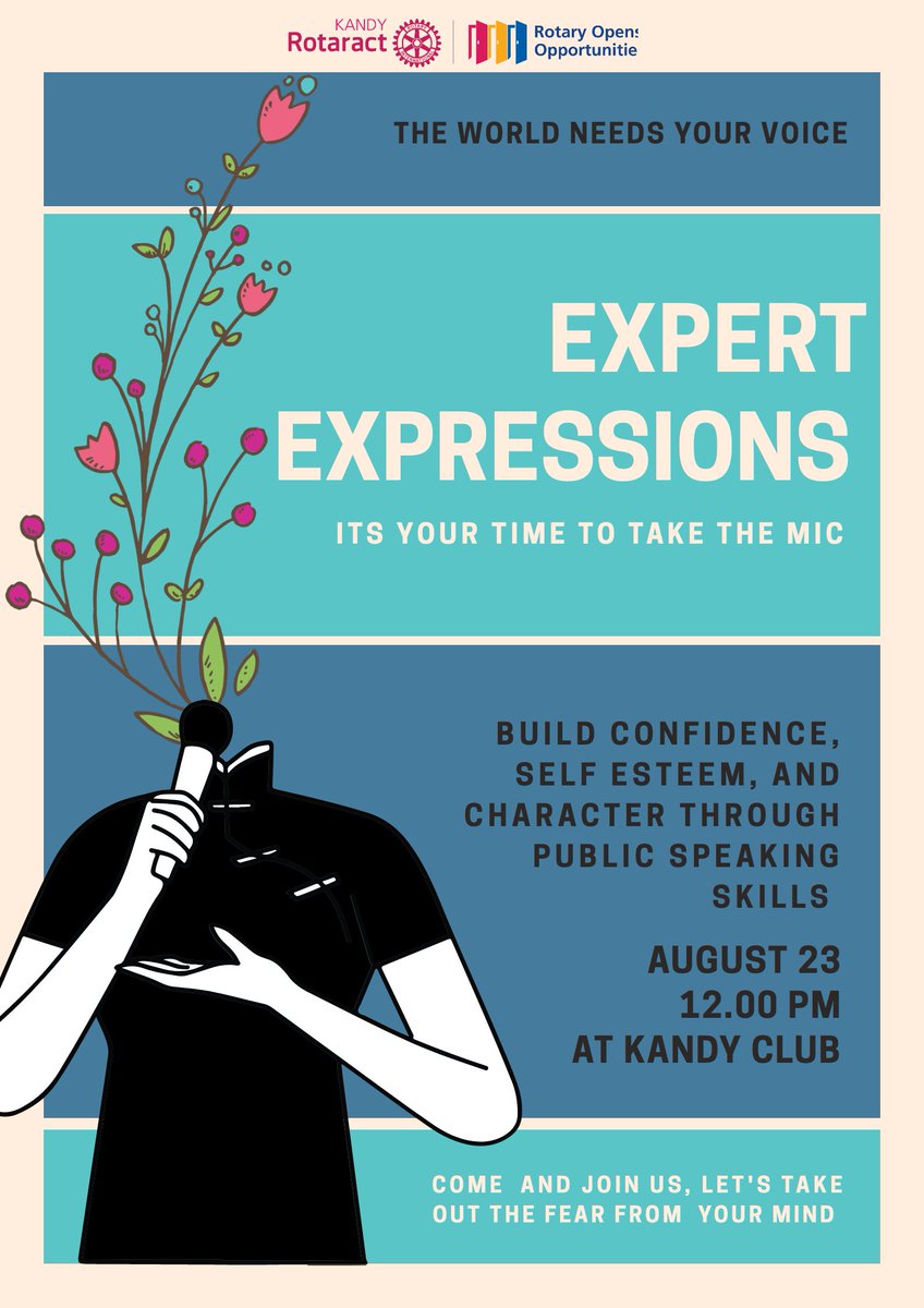 kandyrotaract's tweet photo. Your thoughts can only be heard if you have the voice to express them.
#Rotaract #Rotaract3220 #WeAreRotaract #striveasone #RACKandy #TeamKandy #Youngprofessionals
#RotaractLeadershipDevelopment https://t.co/7oEIfM5htI