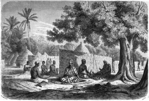 The people of this area of West Africa also set up megalithic monuments and burial markers. Circles were formed some 8 metres (26 ft.) in diameter using stones up to 4 metres in height.