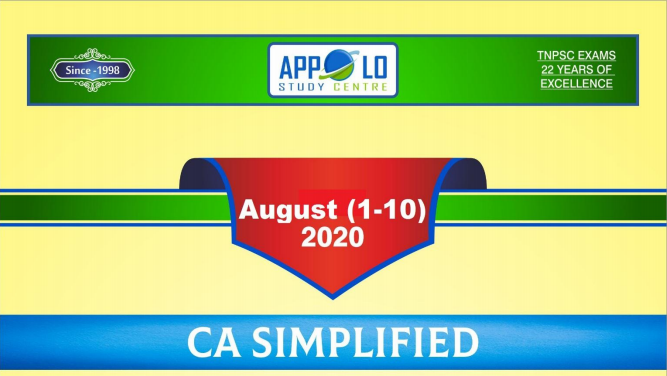 AppoloTraining's tweet photo. CA Simplified
August (1 -10),  2020, Current Affairs
Download Link: https://t.co/GThb7dkTda

#Appolo
#TNPSC
#Currentaffairs
#CASimplified https://t.co/rxsYKqvWtc