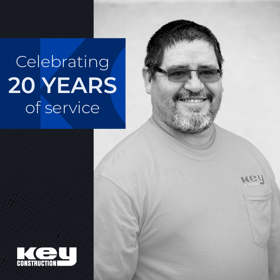 keyconstruction's tweet photo. Juan Moreno is celebrating 20 years of service today! While based in Wichita, Juan never hesitates to go where he is needed. Heβs recently spent time in Bozeman, MT. Congratulations Juan, and thank you for all the great work you do! 2οΈβ£0οΈβ£ π
#KeyConstruction #LifeAtKey https://t.co/sXX63LF8Uj