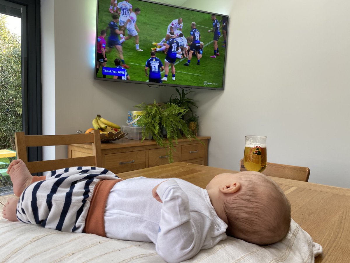 JAMES_STEVO85's tweet photo. Little man watching his first @ExeterChiefs game!!! https://t.co/NOnYn4IUfc