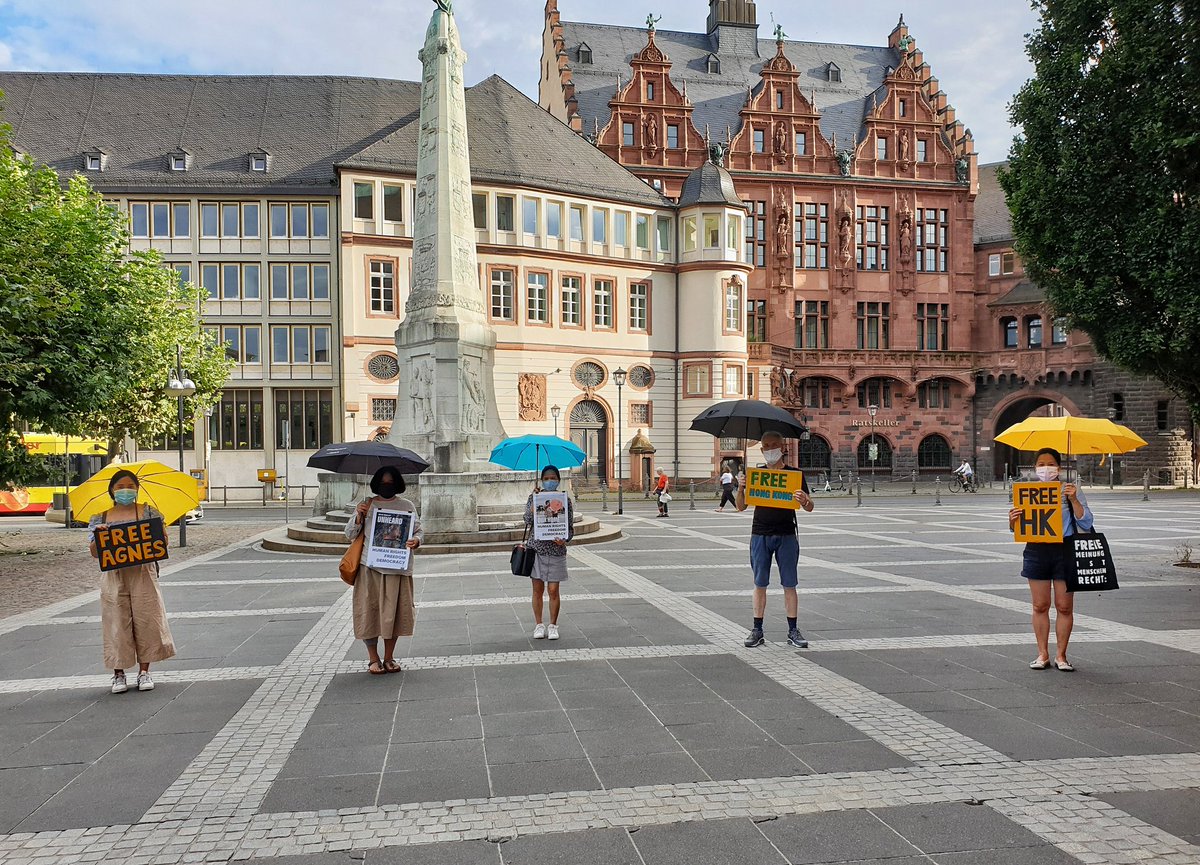 matchamichichi's tweet photo. Hong Kong's fight is our fight. Stand up for democracy and freedom! 

From Frankfurt and from around the world, we stand with Hong Kong!

#FridaysForFreedom rally in #Frankfurt, Germany on 21. August 2020

#FreeHongKong 
#StandWithHongKong 
@NOW4humanity https://t.co/xUplg6dbeW