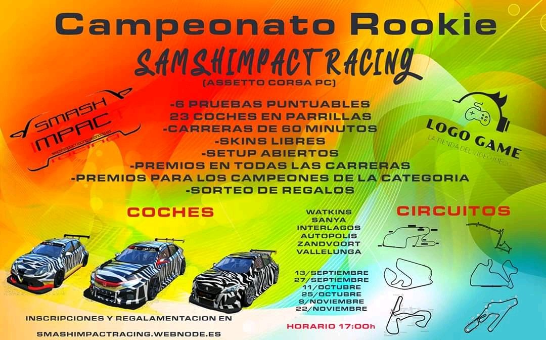 Flipante todavía 9 días para el cierre de las inscripciones de @smashimpactrcg y ya está casi a full.y agüita con los inscritos y premios del campeonato y las carreras.
Pasaros por su discord y apuntaros chavales que realmente merece la pena 
discord.gg/HEpktH7