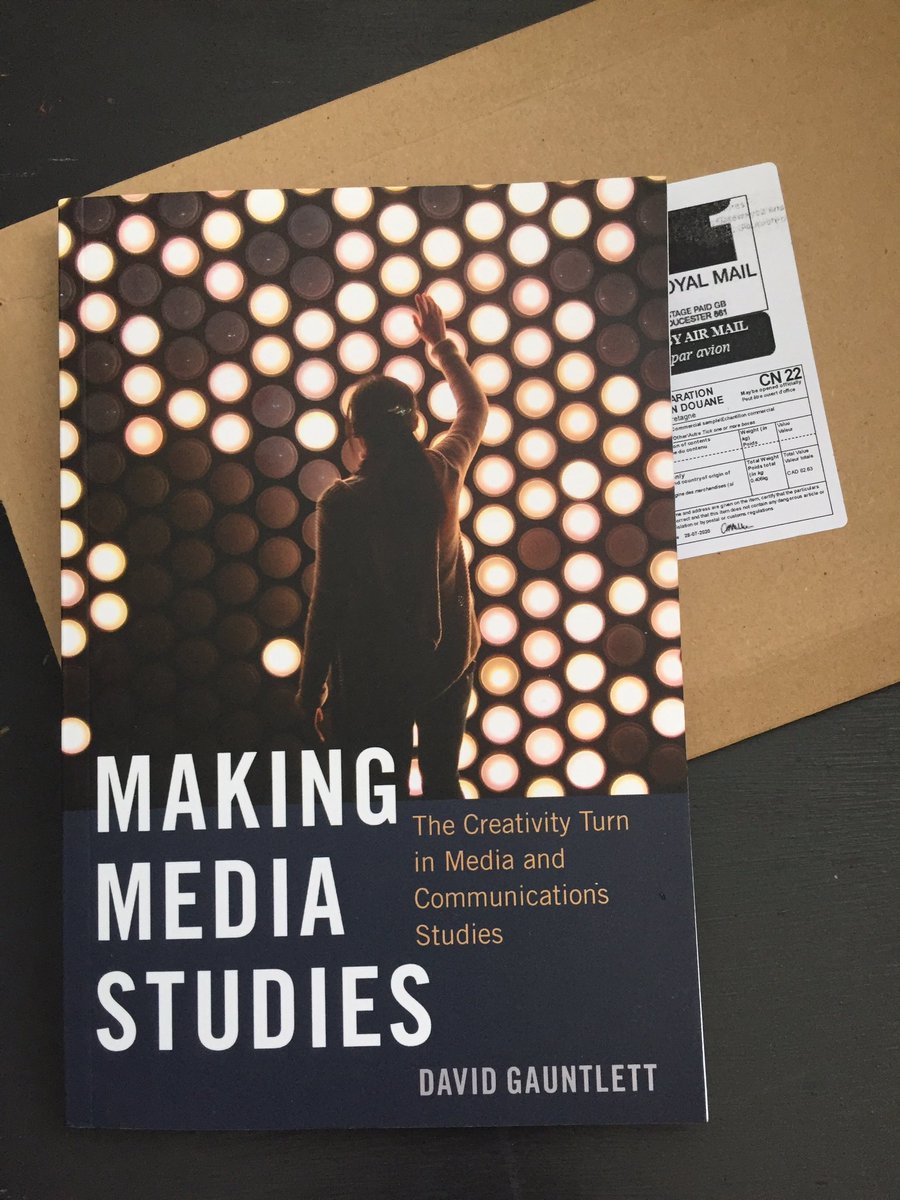 monzavi_azadeh's tweet photo. Itβs finally here! Making Media Studies: The Creativity Turn in Media and Communications Studies by @davidgauntlett π€And, I just realized that the title of this #book pretty much sums up the direction of my #PhD project! π² #ResearchCreation #ArtsBasedResearch #StoriesinMaking https://t.co/0n38g0gydC