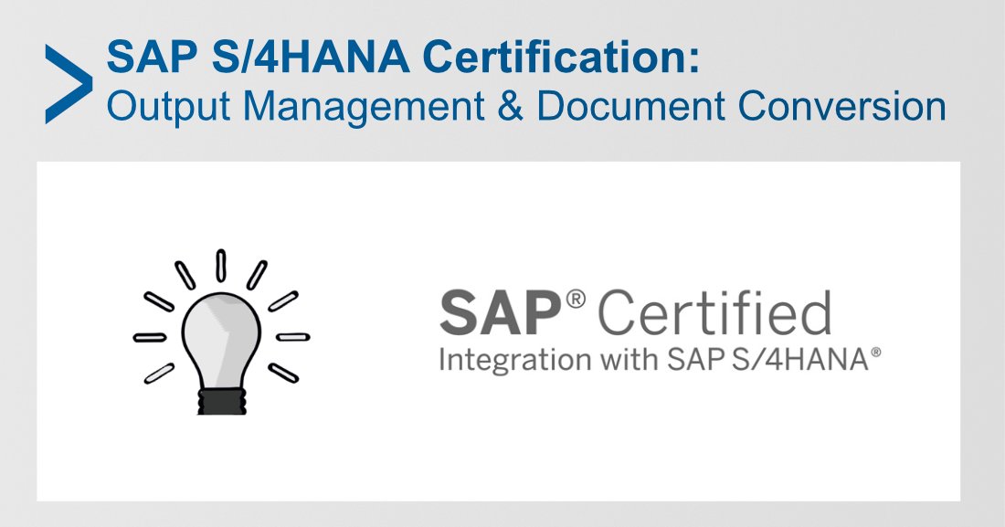 sealsystemsinc's tweet photo. In 2017, SEAL Systems was one of the first providers to be certified by SAP for S/4HANA solutions. Today, we are excited to announce the re-certification for our Output Management &amp; Conversion solutions: https://t.co/Hvp81dxlAm

#sapcertified | #s4hana | #saperp https://t.co/7sQ72KPQXE