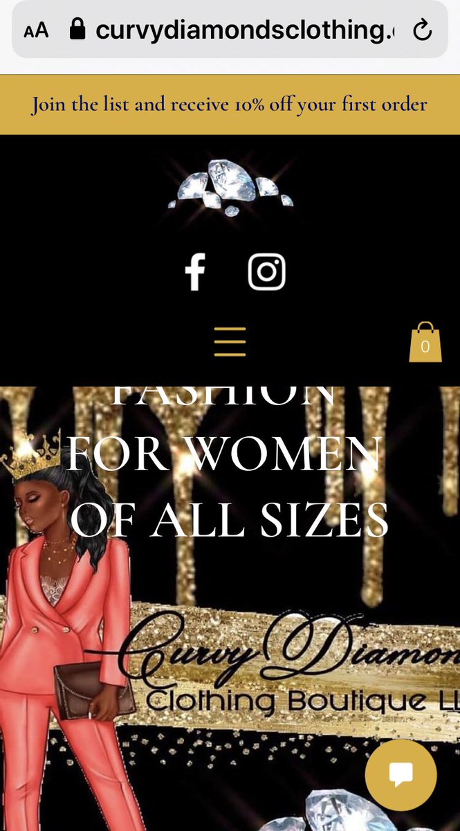 WebsiteLlc's tweet photo. Creative Designs Website LLC would like to thank Curvy Diamonds Boutique for developing their website.  Check out her website. 
#webdesigner 
#designwithyouinmind
#brandingworldwide https://t.co/BQOAPhR1Bj