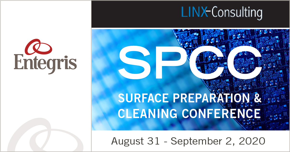 Entegris's tweet image. #Entegris is pleased to be a sponsor of #SPCC2020, the world’s largest conference dedicated to cleaning &amp;amp; preparation. We invite you to join us at our virtual exhibit &amp;amp; presentations during the virtual conference. bit.ly/3go5HmN. #CMPpads #semiconductors #advancednodes