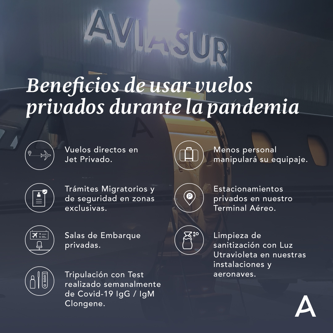 Aviasur's tweet photo. En tiempos tan singulares como estos, es importante que conozcas las importantes ventajas de viajar por vuelos privados con #Aviasur. https://t.co/bsoFg6iDfy