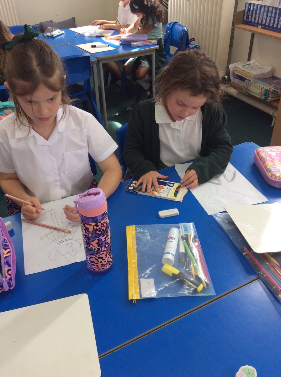 Yesterday’s Big Friendly Giant creations ! We used adjectives to help us visualise the BFG ! #strivingforsuccess <a href="/SchoolBroomhill/">BroomhillSchool</a>