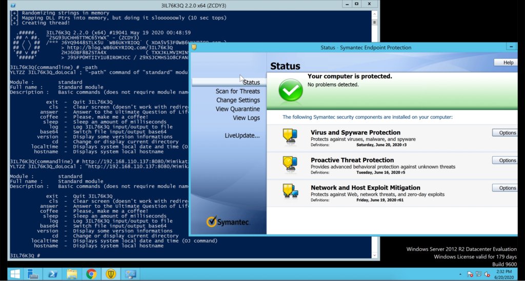 ptracesecurity's tweet image. Bypassing Symantec Endpoint Protection for Fun & Profit (Defense Evasion) cognosec.com/bypassing-syma… #Pentesting #WindowsDefender #Metasploit #Shellcode #Infosec