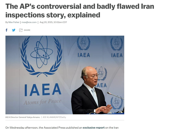 24)Important reminder:Aug 2015—AP revealed secret side deal allowing Iran to self-inspect nuclear facility where they conducted nuclear weapons work. Team Obama used their favorite echo chamber authors to attack AP.AP responded by publishing the side deal.h/t  @omriceren