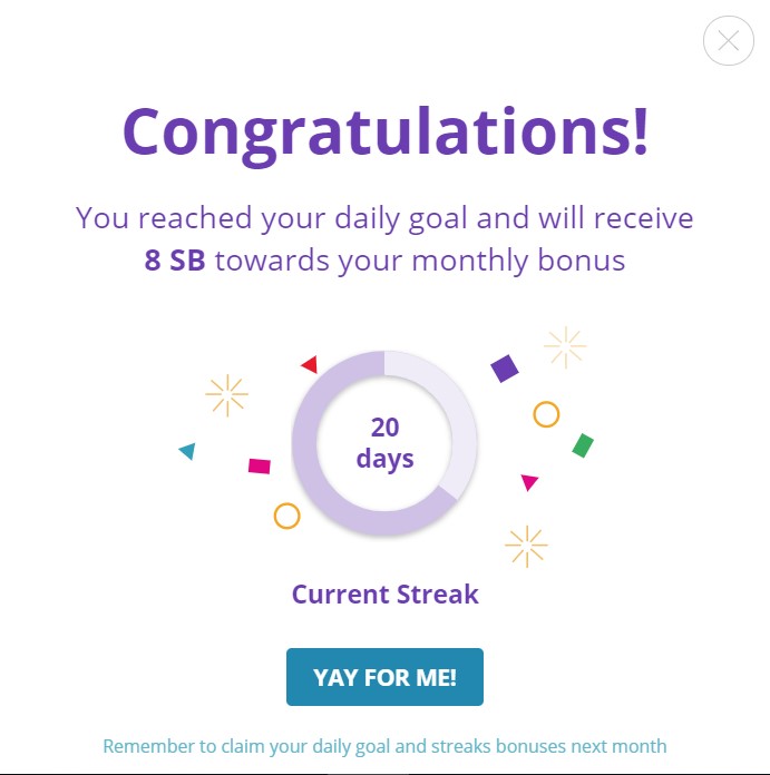 Rachelpiggott's tweet photo. @Swagbucks #sbbraggingrights Lucky Friday - two thirds of the way there! BoxingCleverUK https://t.co/C9bb2EBR5m