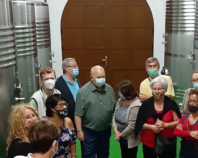 BOUZACARRIL's tweet photo. Disfrutando del viñedo, de la bodega, con medidas de seguridad y siempre  pasándolo bien https://t.co/TgsJUjmvJJ