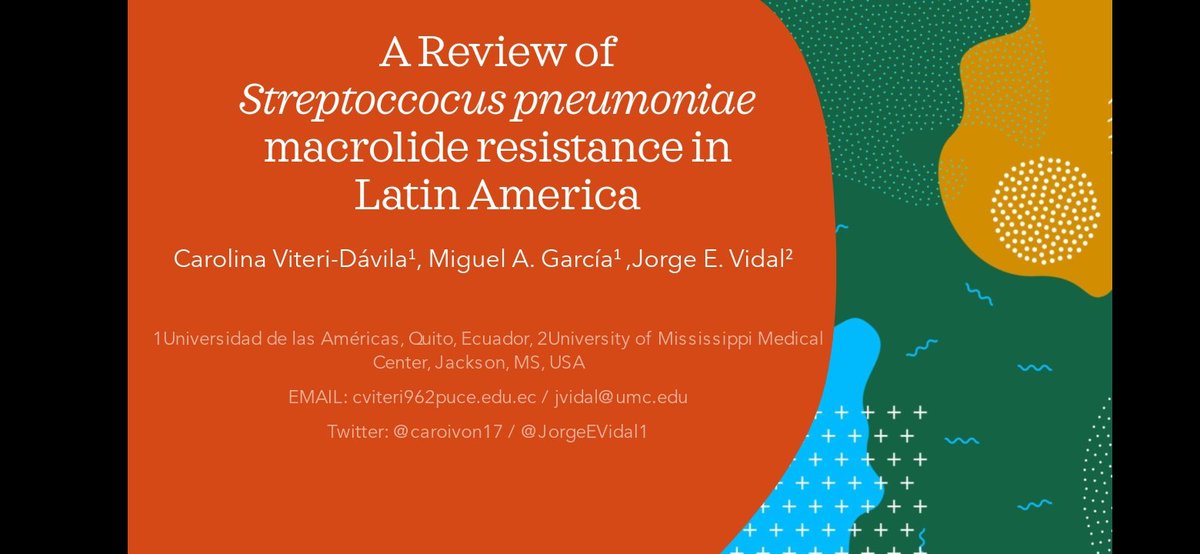 Good news! A review of Streptococcus pneumoniae macrolide resitance in Latin America. Thanks @JorgeEVidal1 @NSURPorg #nolabnoproblem
puceeduec-my.sharepoint.com/:b:/g/personal…