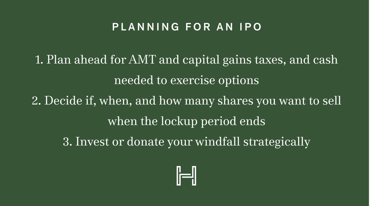 HarnessWealth's tweet photo. As our clients at companies like @DoorDash, @Airbnb @PalantirTech and others prep for #IPO or direct listings, we've been getting questions on what decisions they should be making before and after a major liquidity event.

Here are the big three:
https://t.co/qHUkNy9IYt https://t.co/lKPuZIt6LD