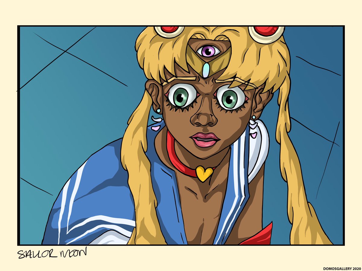 DomoGorille's tweet photo. My take on Sailor Moon 🌙#sailormoonredraw #art #illustration https://t.co/fHG8hBr3IQ
