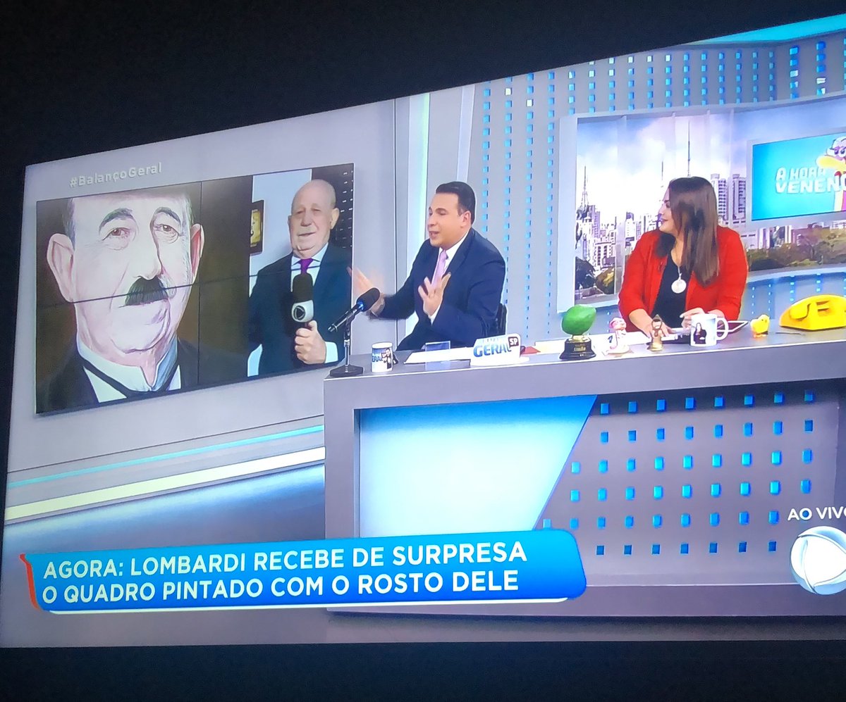 Ver a reação do Lombardi foi fantástico.

#BalançoGeral