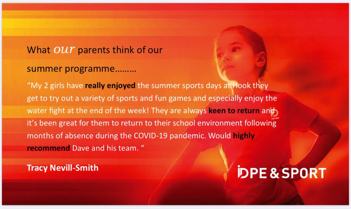 IDPE_SPORT2019's tweet photo. Some amazing feedback from our parents. #sport #girlpower #thisgirlcan https://t.co/bDTIgXl7oz