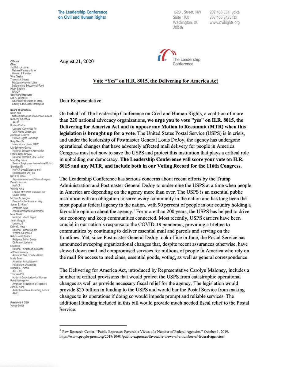 Screenshot of page 1 of the letter. The full text is available at the link in the tweet.