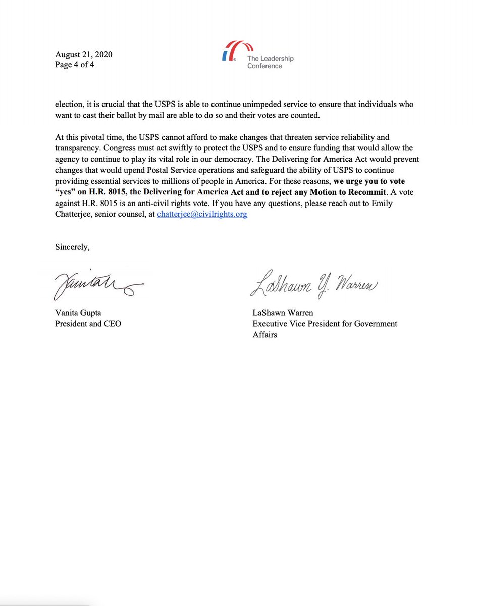 Screenshot of page 4 of the letter. The full text is available at the link in the tweet.