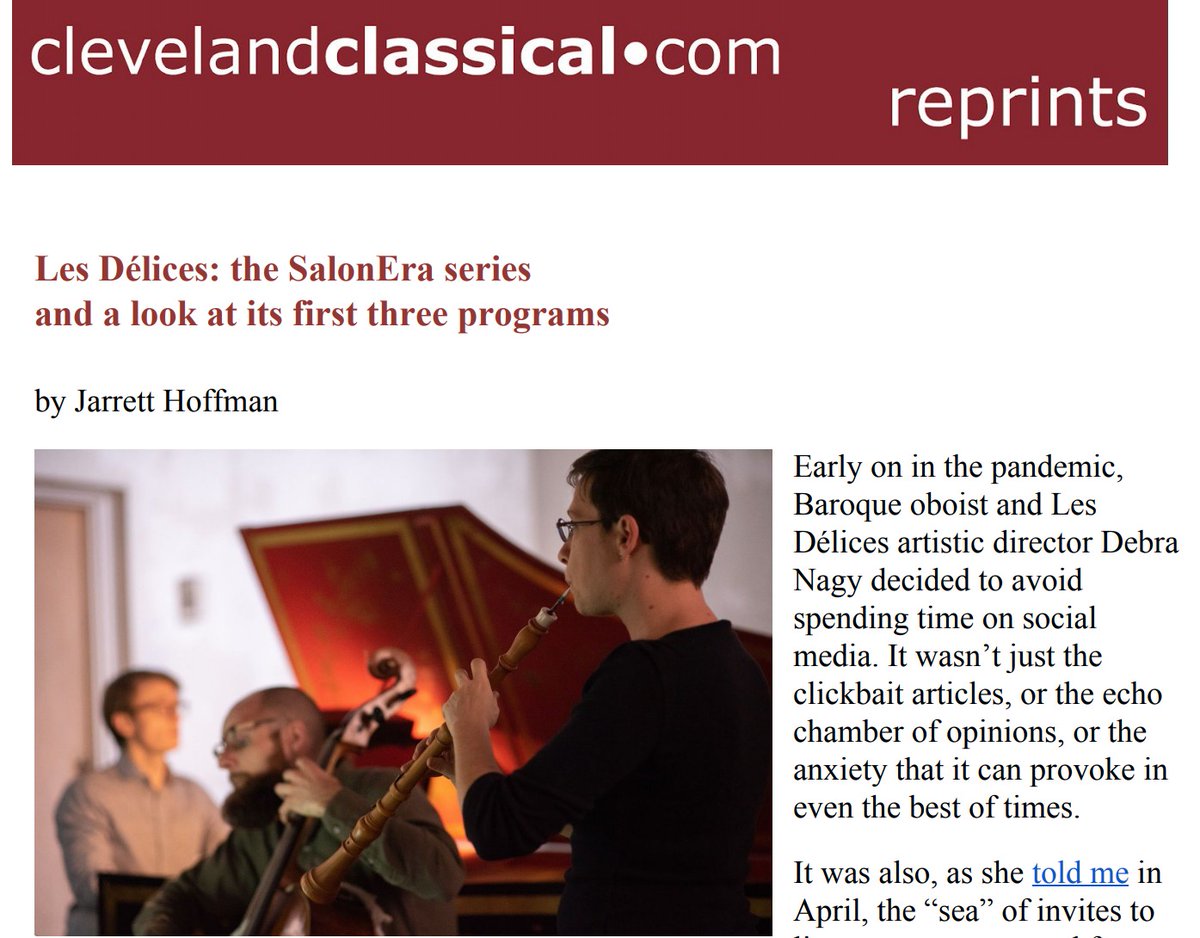 Thank you ClevelandClassical.com for this wonderful feature on the first three episodes of SalonEra! rb.gy/yvu7mu 

Premiere episode will air on Monday night at 7:30 pm ET!