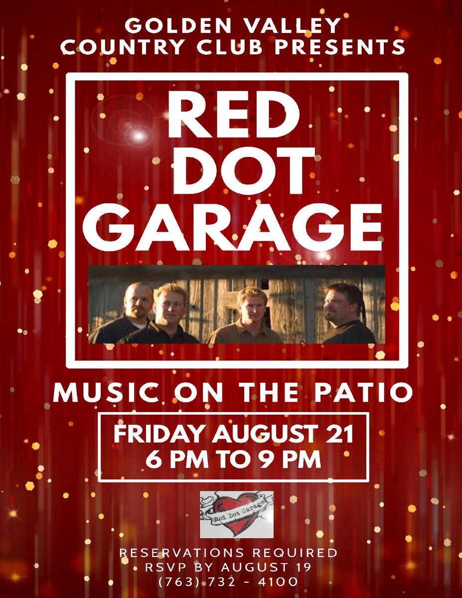 theclubgv's tweet photo. Canceling all Zoom meetings in 3...2...1 🌞⛳💚💙
Awesome day of fun planned at our Club! We have a Couples' 9 &amp; Dine teeing it up at 5, followed by Live Music on the patio by @RedDotGarage! 🎸 
#livemusic #concert #golf https://t.co/zFzYc1g3eJ