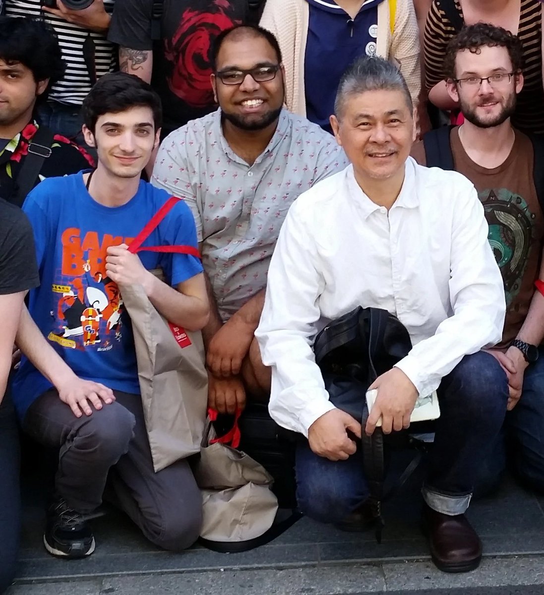 Undertale was created by Toby Fox and a small group of people helping him, including Temmie Chang. Games like Earthbound, Mario & Luigi Series and Touhou Project were big inspirations for Toby. He even met with Shigesato Itoi (2016) and ZUN (2018)!+