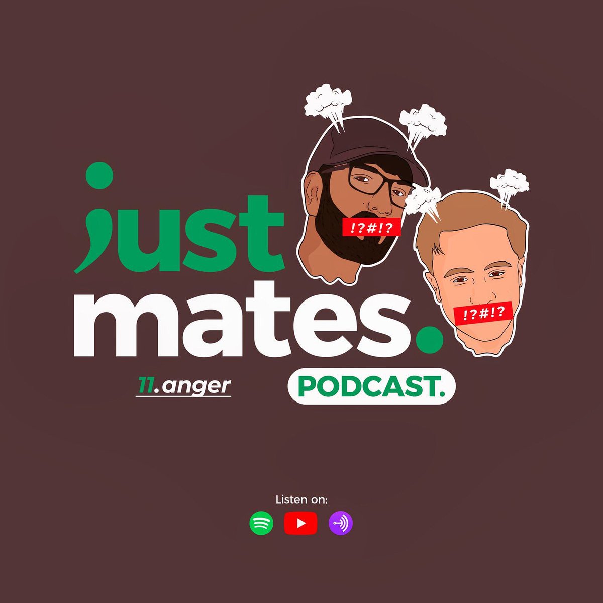 JustMatesPod's tweet photo. #JustMatesPod Episode 11: Anger ๐ก- Out now on Spotify, Anchor and YouTube!
Give it a listen and let us know your thoughts ๐๐๐
https://t.co/aGRJ5adOgo https://t.co/DxvHdyJZ0s