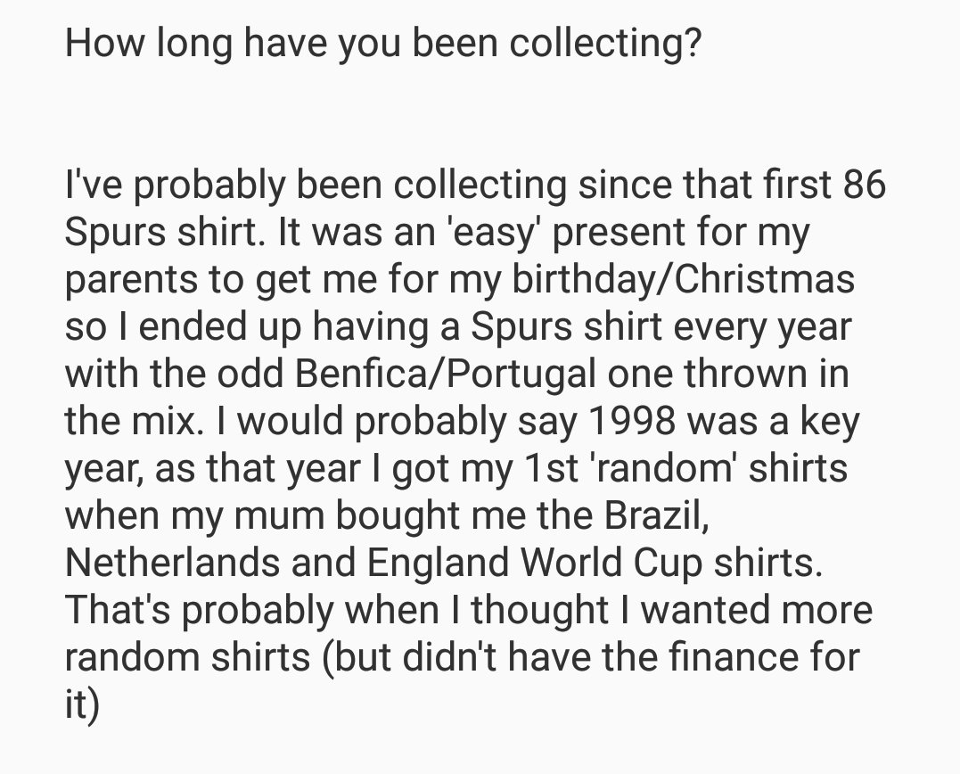 From fan to collector.