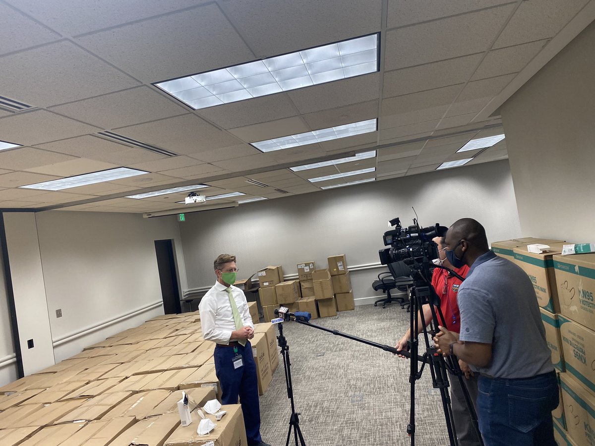 Each Alabama school system will receive 200 face shields, 1200 bottles of hand sanitizer, 200 K95 masks for school nurses, and 8 thermometers from <a href="/AlabamaEMA/">Alabama EMA</a> — thanks to <a href="/ALForestryComm/">Alabama Forestry Commission</a> for help with the delivery of the supplies for schools