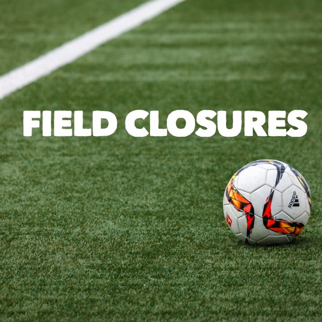 All county fields are closed today, due to the rainy weather. #spartanburgparks