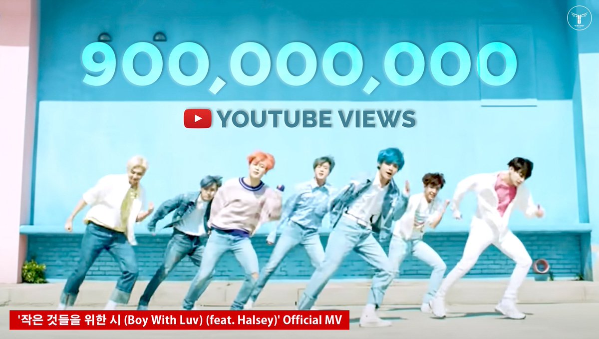 USBTSARMY's tweet photo. Boy With Luv has hit 900 Million views!!
Congratulations BTS!! Good job ARMY!! Let's keep streaming! 🎊🎉💜

🔗 https://t.co/JPcnw9gNlS 

#BTS #BTSARMY #BoyWithLuv900M @BTS_twt https://t.co/sBCnmfAgCV