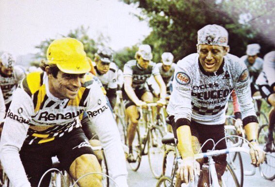 velodhier's tweet photo. #henniekuiper en #bernardhinault in de #tdf80 #detourvan80 #dehelvanhetnoorden https://t.co/jVoYWbjVQ5