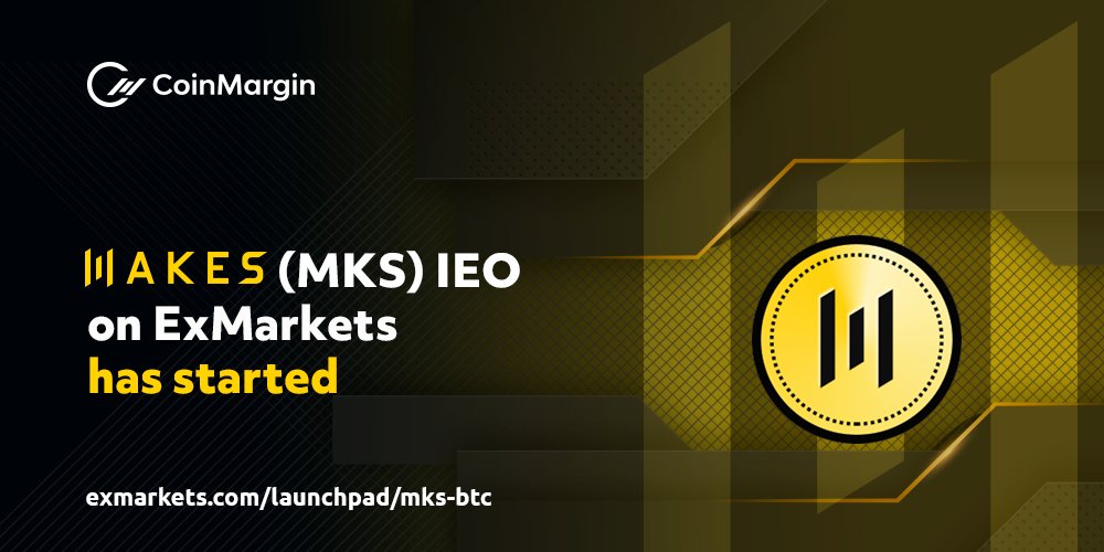 CoinMakes's tweet photo. MAKES (MKS) IEO is LIVE on ExMarkets Launchpad

💲Round price: $0.10 USD
📅Starting time: 18:00 GMT 21/08/2020
🔹Blockchain: DDKoin Blockchain 2.1
🔗Token Sale link: https://t.co/m9VVdFNLqK

#mks #coinmakes #coinmargin #margintrading #ieo #crypto #cryptocurrencies #crpytoexchange https://t.co/kHH8WvIPSL