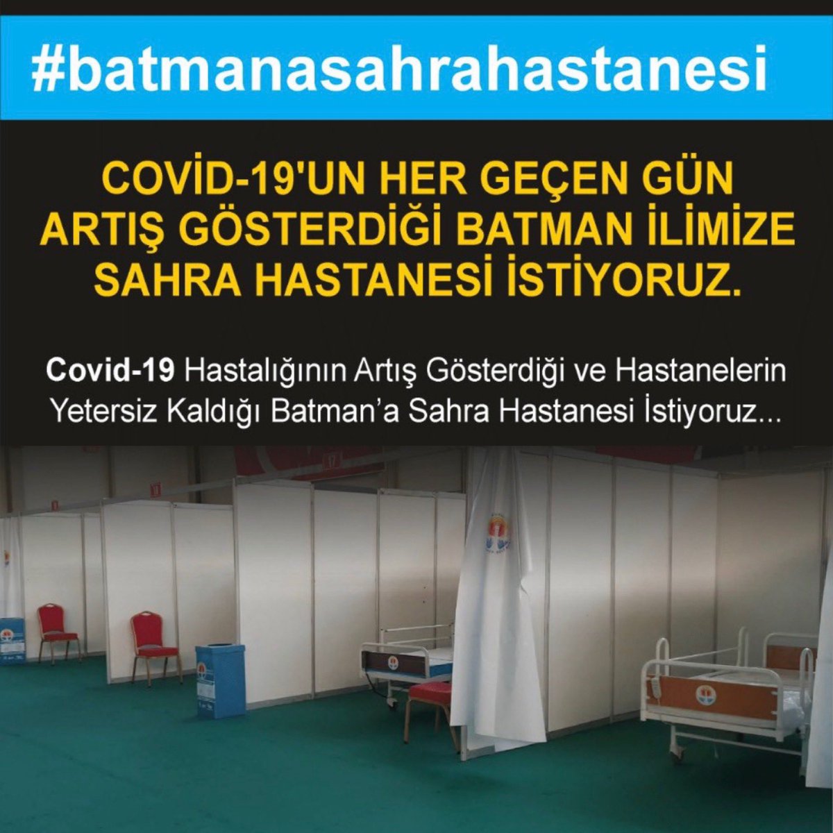 Bir test sonucunu bir hafta, bekleten bir sistem çökmüş demektir.Çöken sistemde suçlular vardır. 
O halde ya düzeltin, ya gereğini yapınız . Özel Hastanelerde Günlük 1000₺ Para İsteniyor ,Parası Olan Yaşamaya Çalışıyor Olmayan Ölüyor . #batmandakoronapatlaması #batmanasahipçık