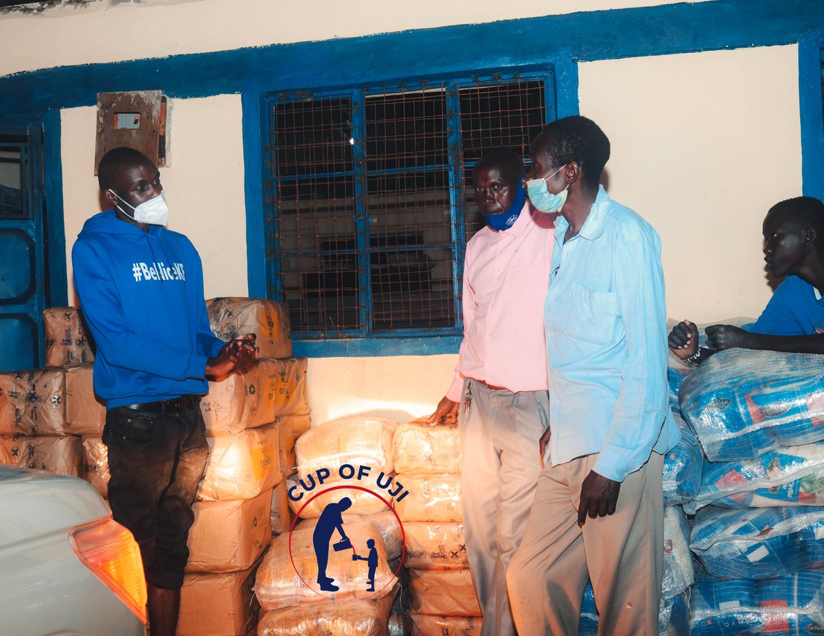 CupofUjiKenya's tweet photo. 20.08.2020, 8:00 PM EAT, arrival of #BeNiceKE supplies after a four hour journey from Kapenguria,  for 100 families, at Kositot Primary School, West Pokot County, Kenya.
#CupOfUji 
Photography: @Heliumcreations https://t.co/l6GhzKs0Hw