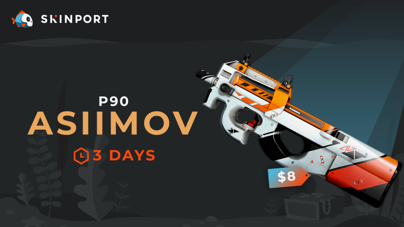 Skinport's tweet photo. Giveaway time🎁

Today you have the chance to win a P90 Asiimov FT 🥳

✅Just Retweet this Tweet and Follow us!

Winner drawn in 3 days👀

Good luck🥰

#CSGOGiveaway https://t.co/eBKMed6Fzq
