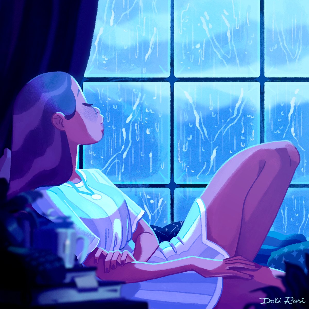 dokirosi's tweet photo. the sound of the rain 🌧️ #midnightelixir https://t.co/IToG6E55qz
