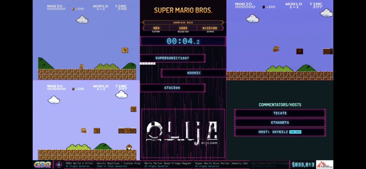 Are you ready for a race?  Watch these runners 1-up the competition in Super Mario Bros.  Then, if one run isn't enough, SMB Lost Levels following!

You can check out the rest of today's lineup at gamesdonequick.com/schedule

#SGDQ2020