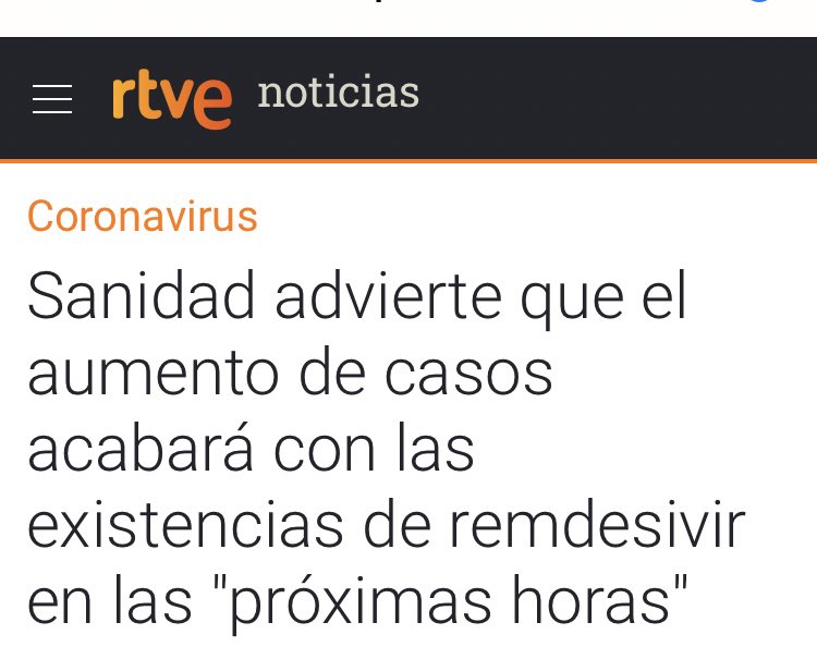 PedroOtamendi's tweet photo. Julio de 2020: Sanidad asegura que tiene ‘stock’ suficiente de remdesivir incluso para brotes de Covid.

21 de Agosto: Sanidad advierte que el aumento de casos acabará con las existencias de remdesivir en las próximas horas.

Así todo... https://t.co/JaZpnF5jVH