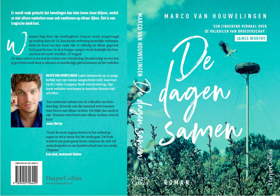 De omslag. Ongelofelijk blij mee. #dedagensamen #10november