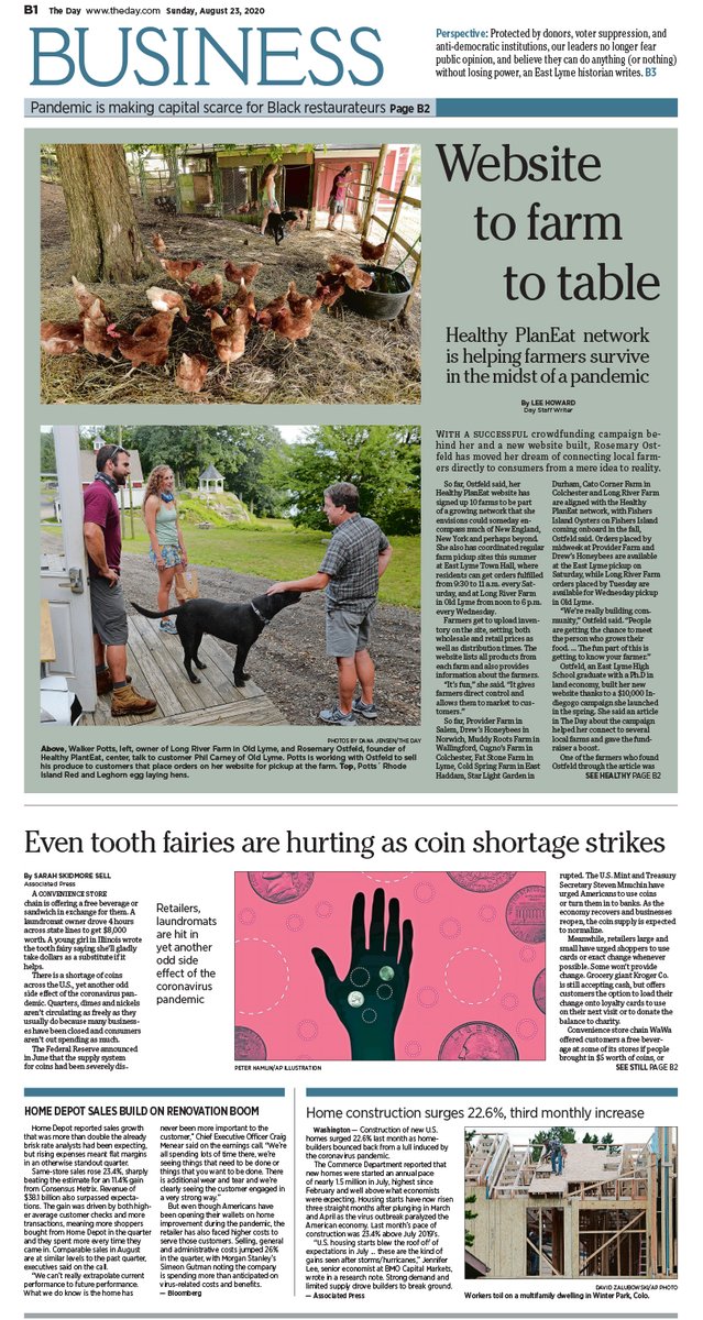 scottwritter's tweet photo. @healthyplaneat helps Connecticut consumers discover sustainable local farms. @KingstonLeeHow explains Sunday in Business @thedayct https://t.co/wHmJRuNB1J