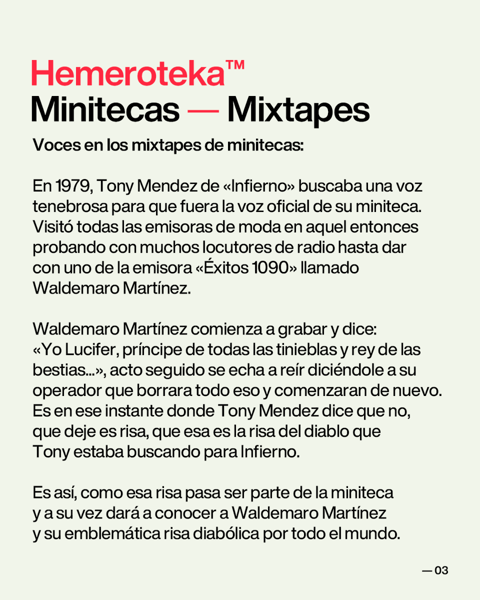 ...Y así nació la emblemática risa diabólica de Waldemaro Martínez en los mixtapes de minitecas venezolanas 🇻🇪

Por: <a href="/hemeroteka/">Hemeroteka</a>

instagram.com/p/CEIDpBUnF7-/