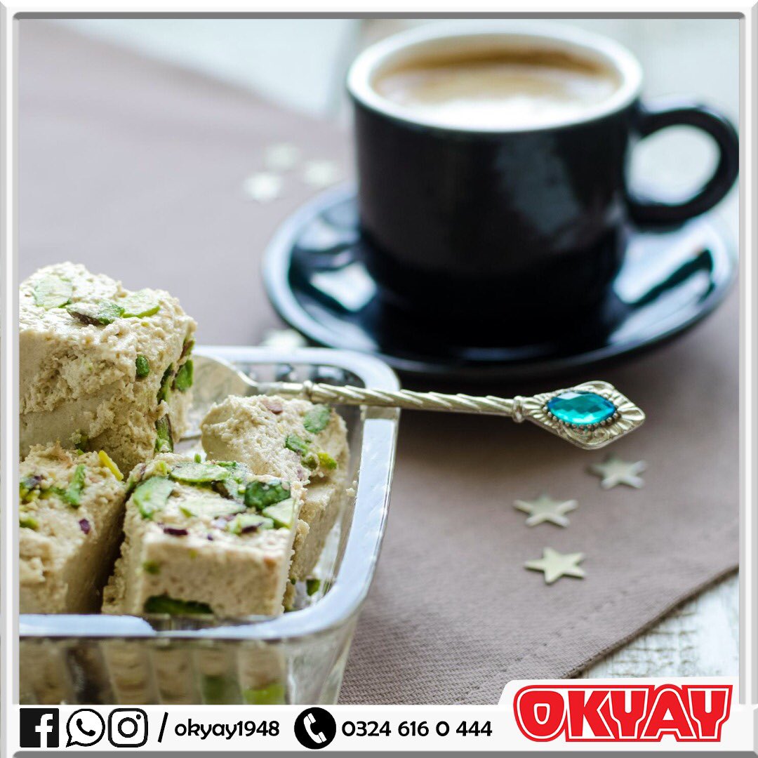 Enfes lezzet OKYAY Antep Fıstıklı Tahin Helvası💫

#OKYAYHelva