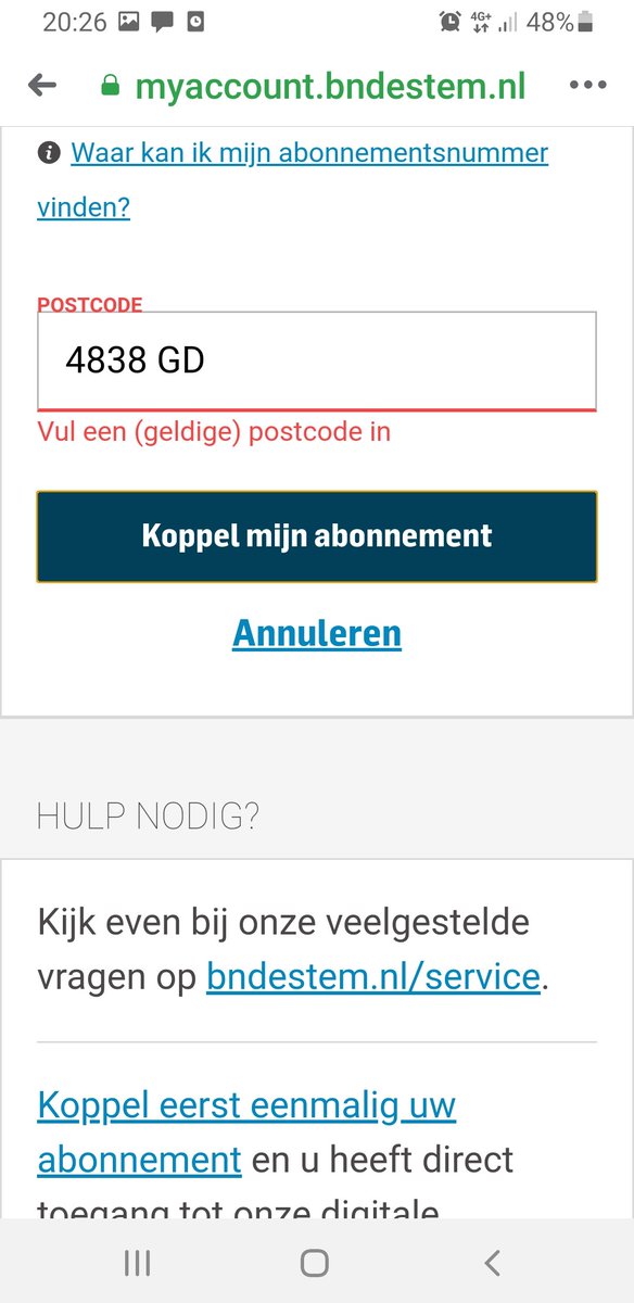 #bndestembreda leg eens uit wat niet klopt aan mijn postcode 🤷‍♂️